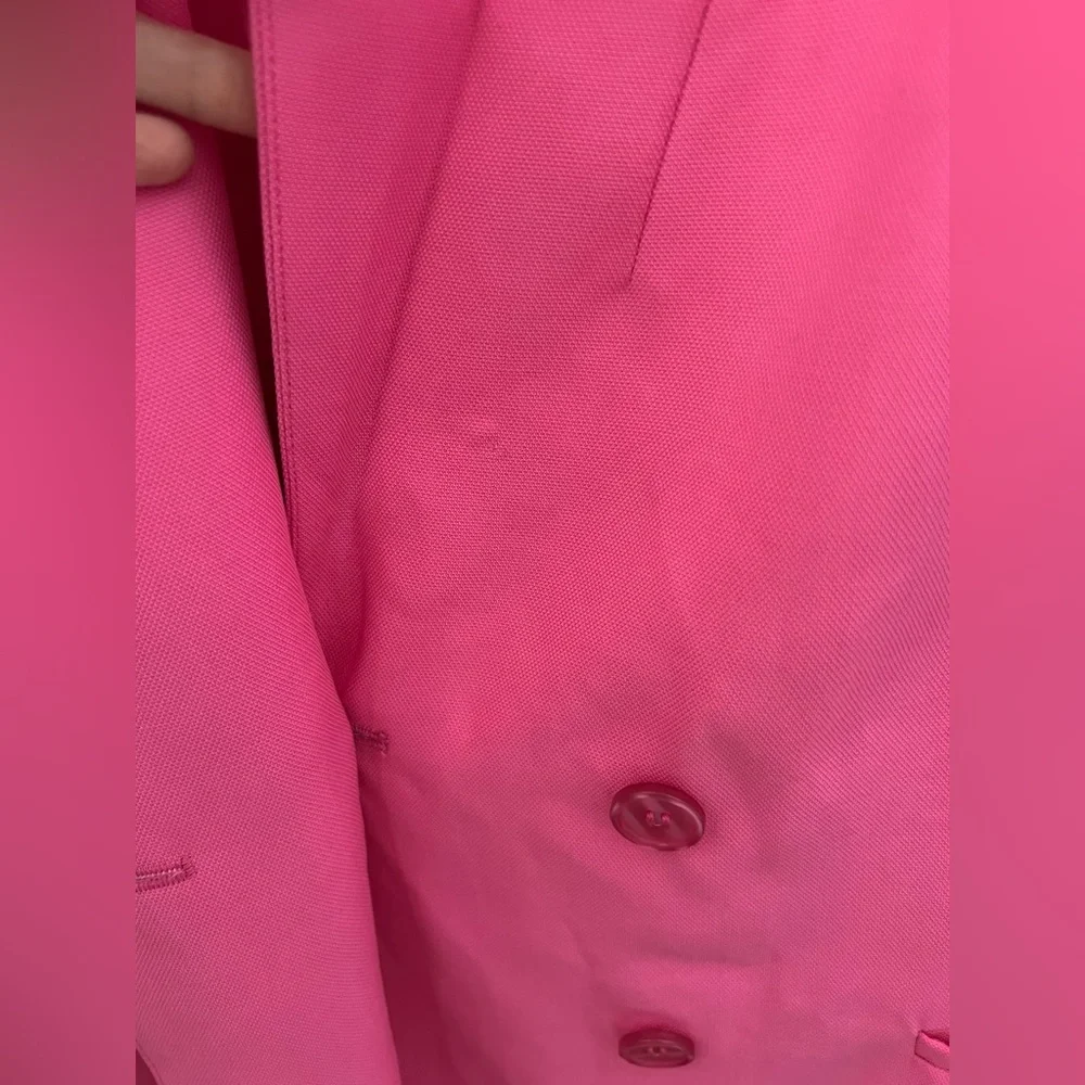 Bardot Parisienne Double Breasted Blazer in Pink Pop Size XL New